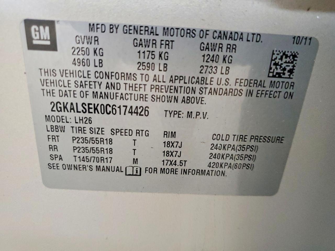 2012 GMC TERRAIN