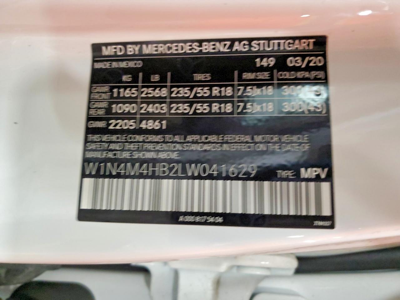 2020 MERCEDES-BENZ GLB-CLASS
