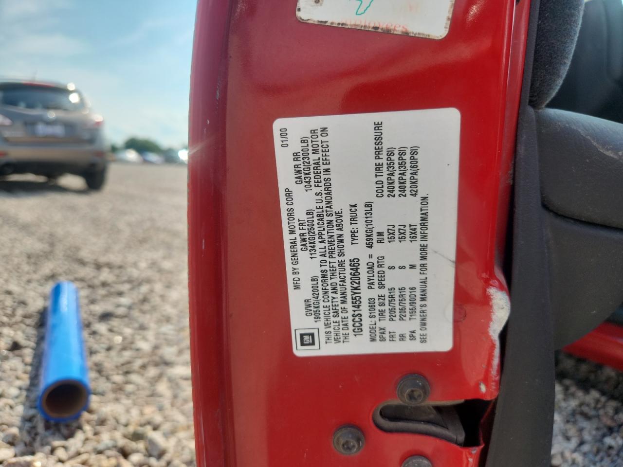 2000 CHEVROLET S10