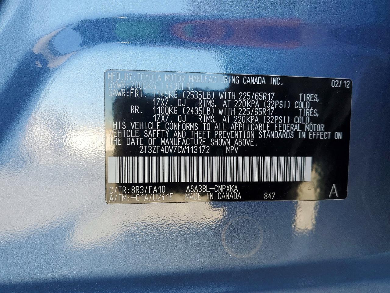 2012 TOYOTA RAV4