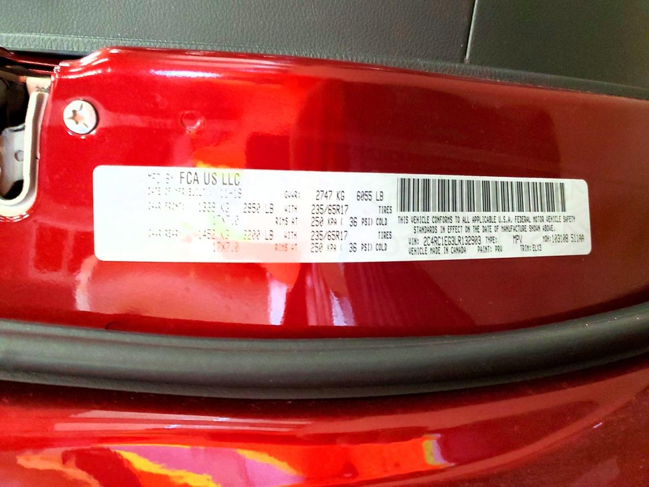 2020 CHRYSLER PACIFICA