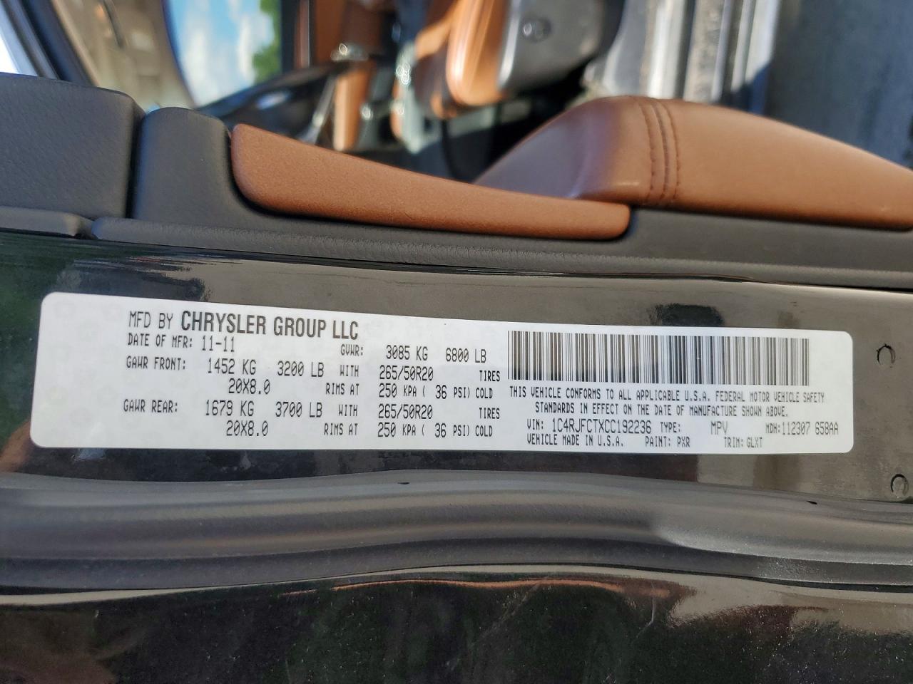 2012 JEEP CHEROKEE