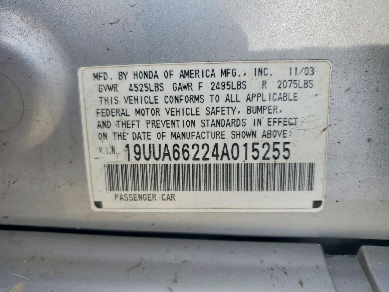 2004 ACURA TL