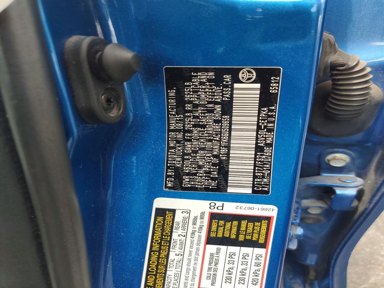 2016 TOYOTA CAMRY