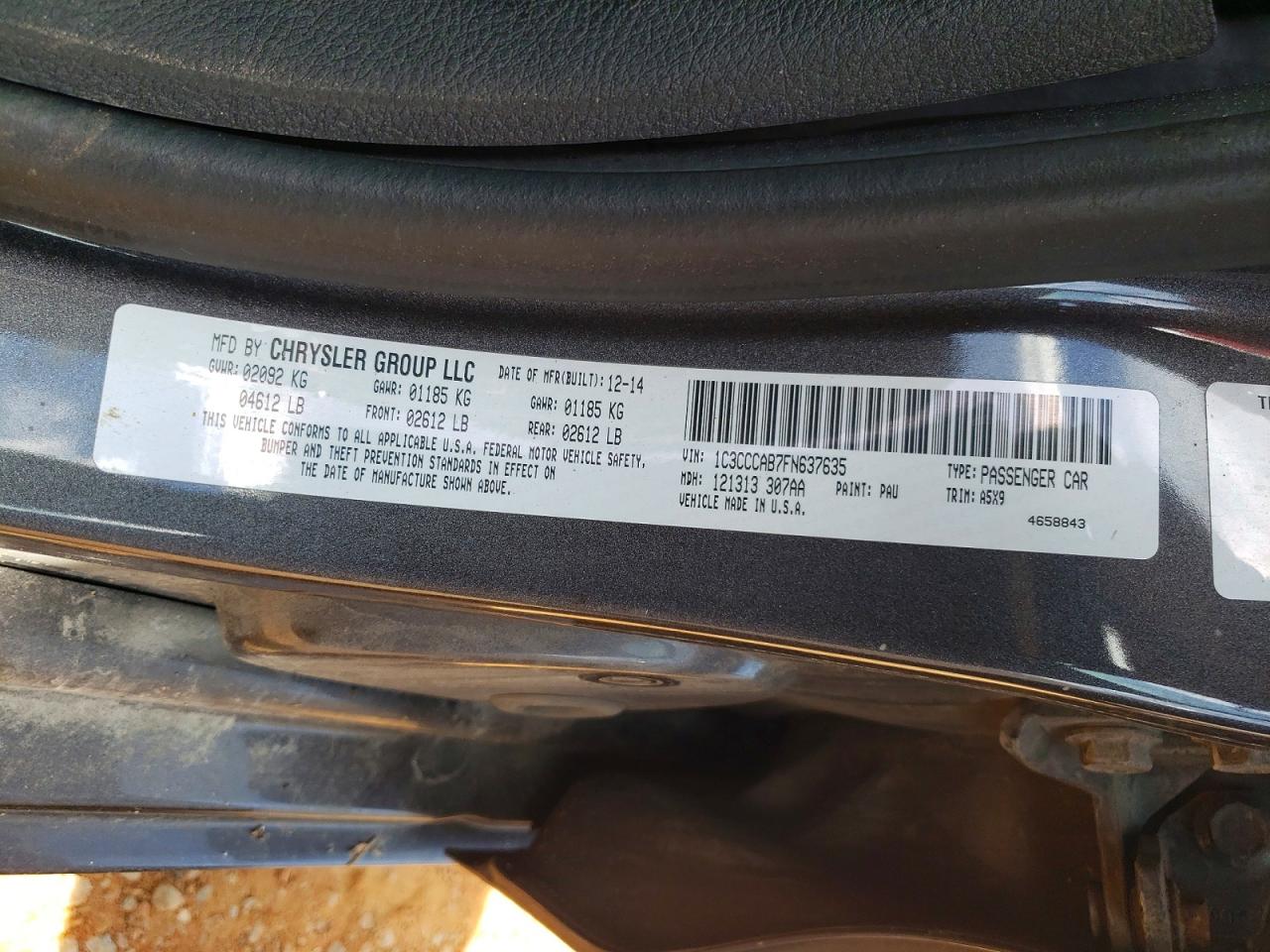 2015 CHRYSLER 200