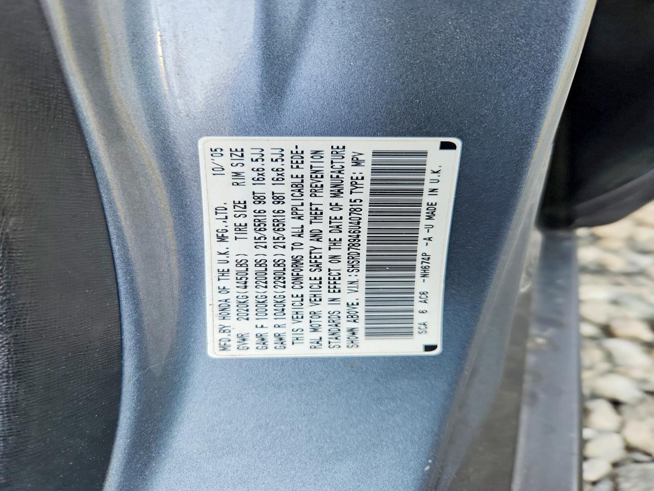 2006 HONDA CRV