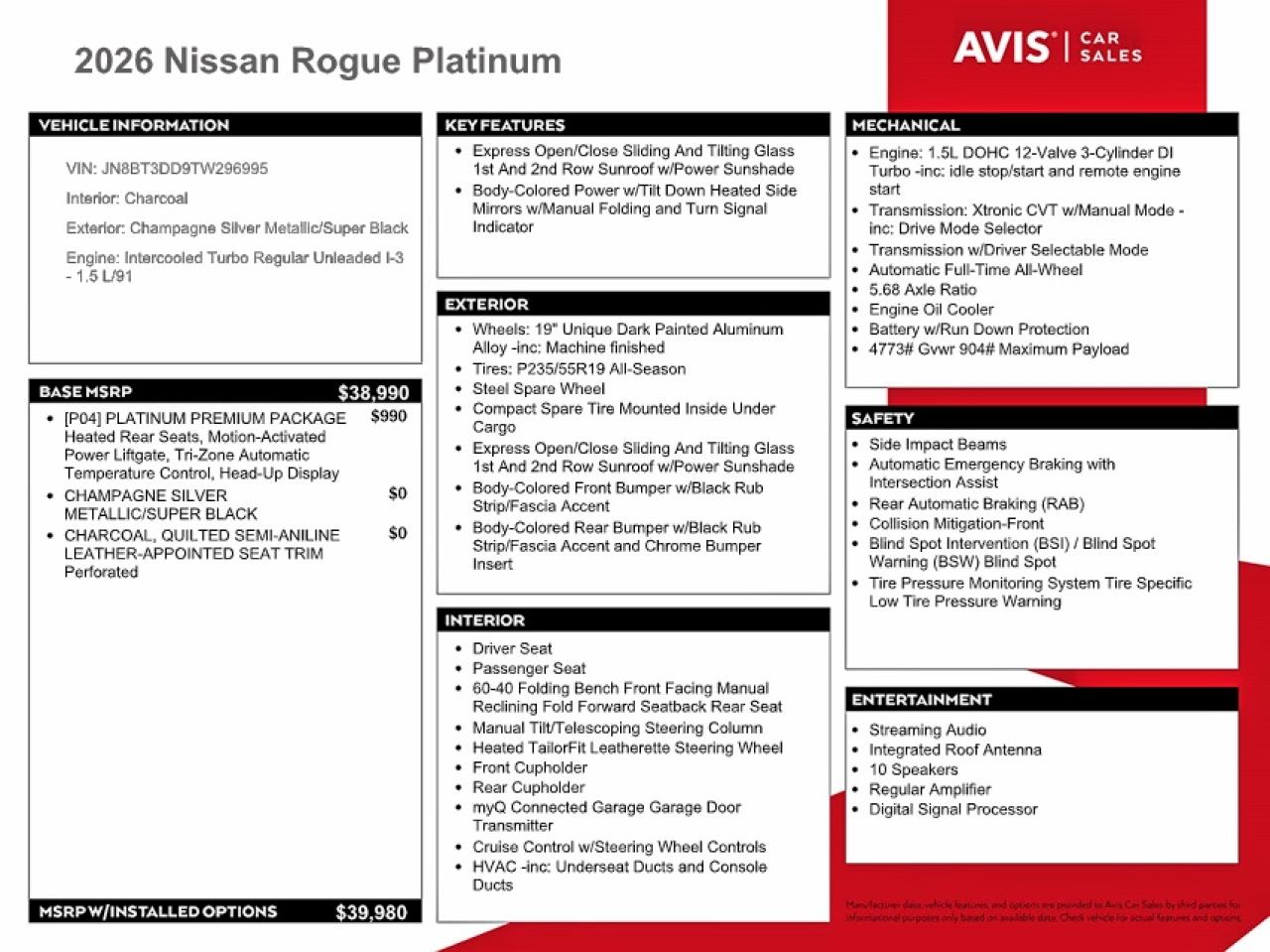 2026 NISSAN ROGUE