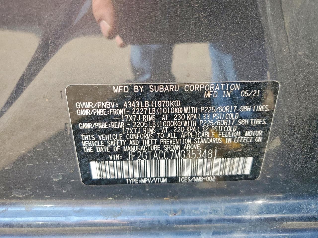 2021 SUBARU CROSSTREK
