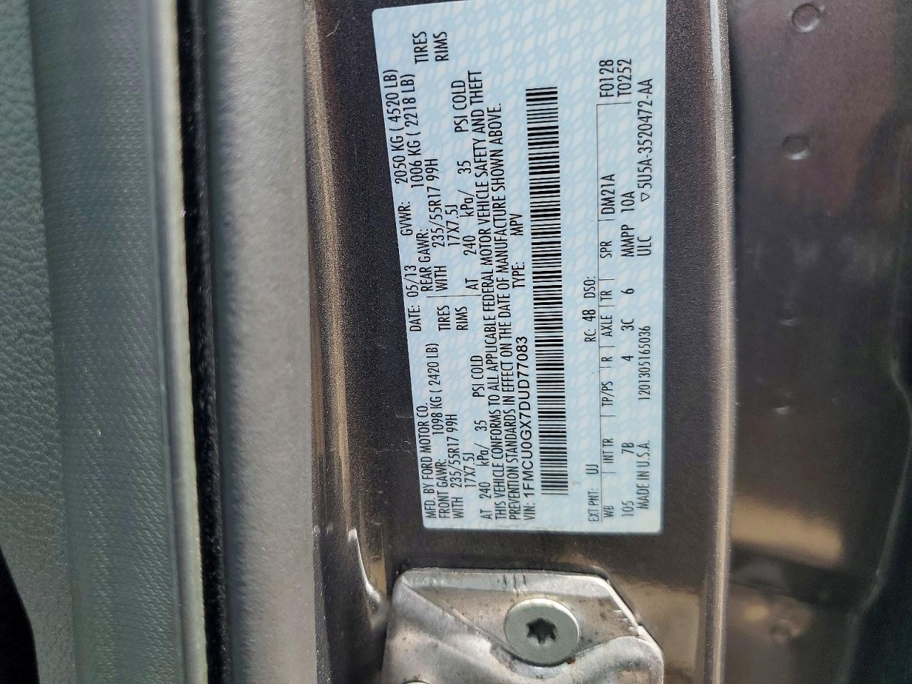 2013 FORD ESCAPE