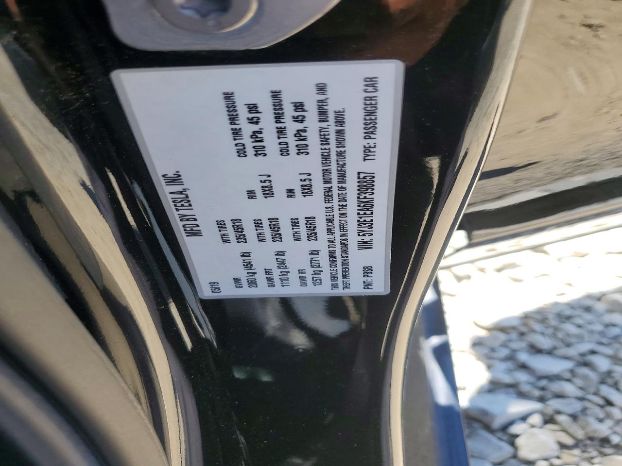 2019 TESLA MODEL 3