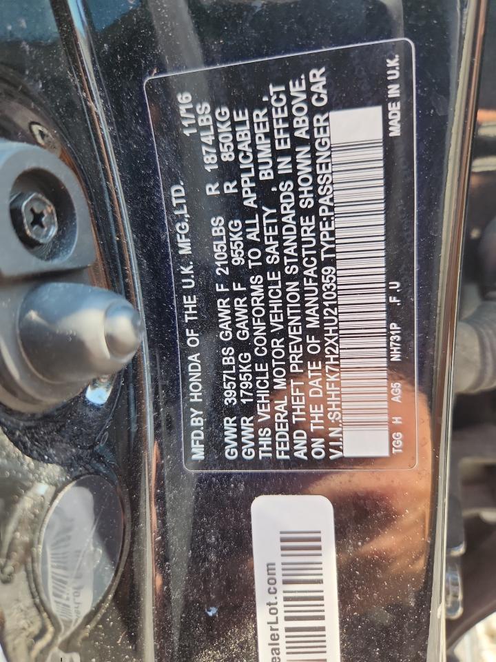 2017 HONDA CIVIC