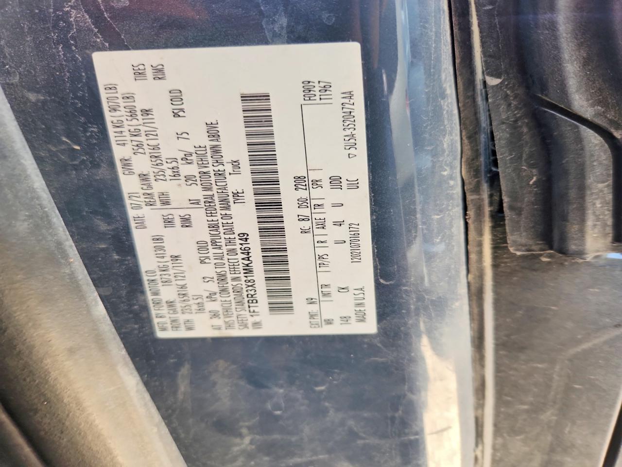 2021 FORD ALL Models