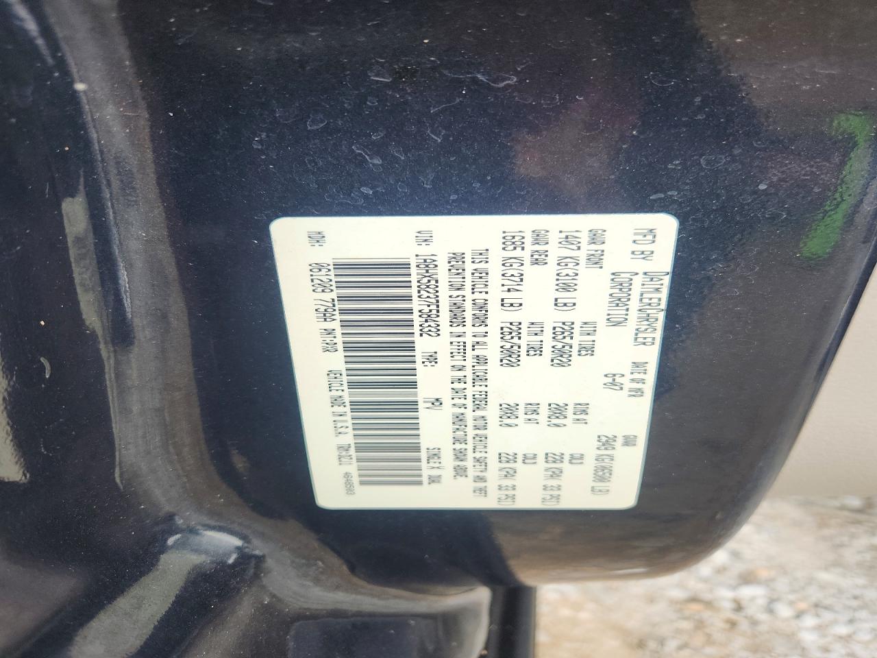 2007 CHRYSLER ASPEN