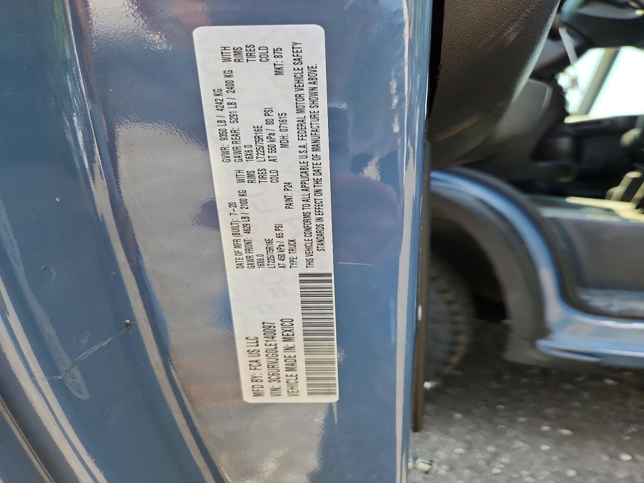 2020 RAM PROMASTER