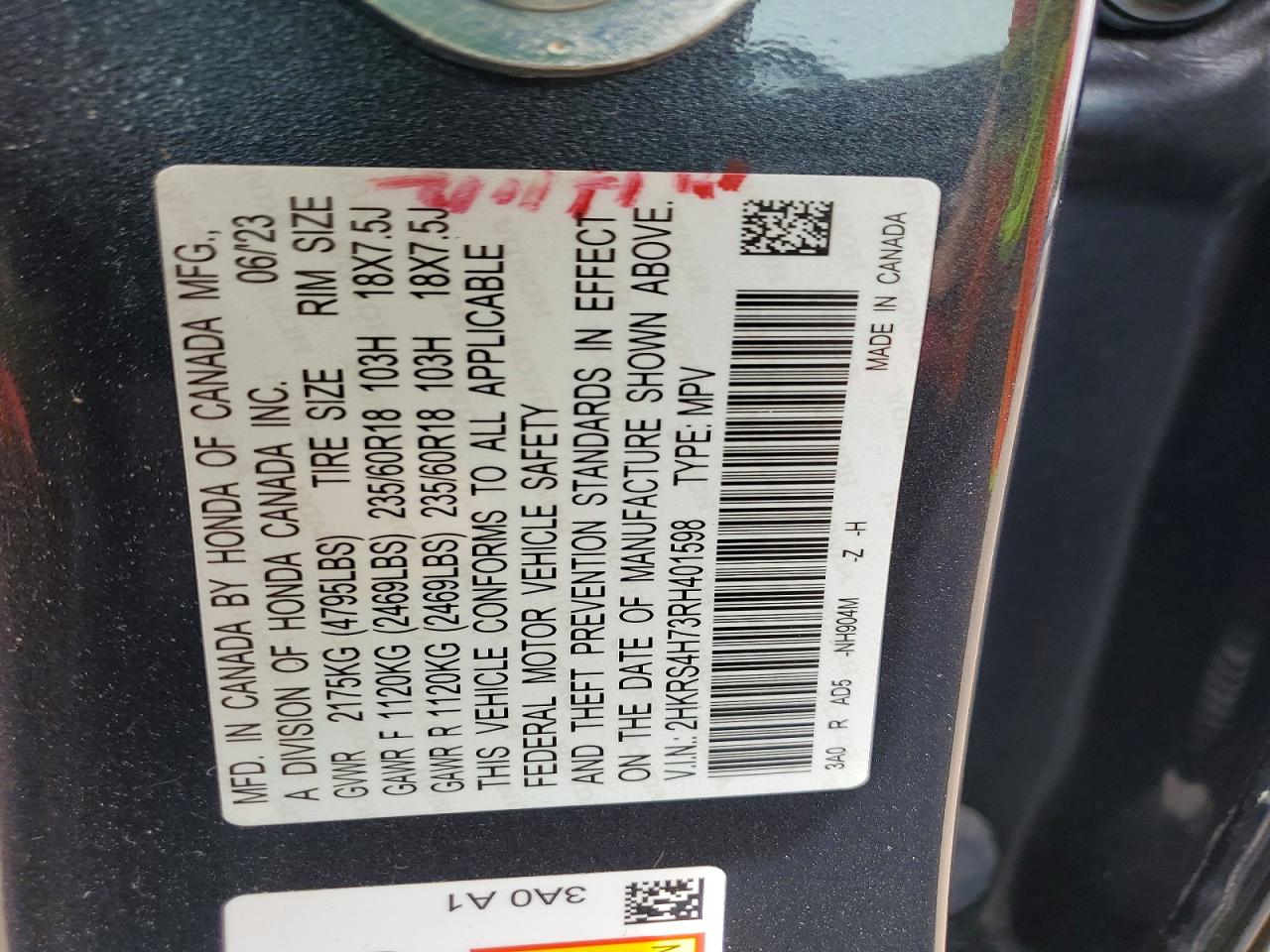 2024 HONDA CRV