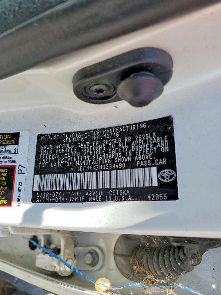 2017 TOYOTA CAMRY