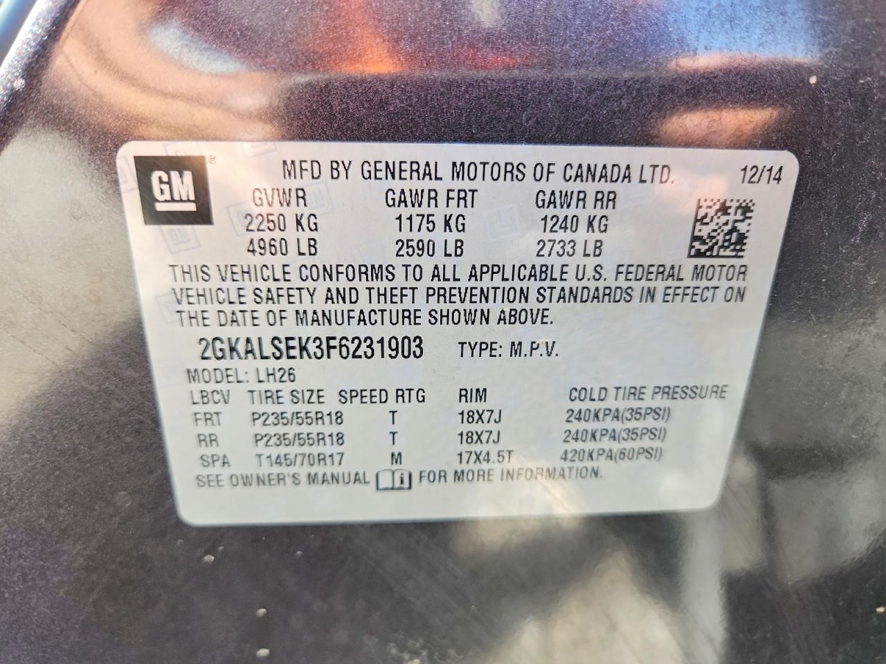 2015 GMC TERRAIN