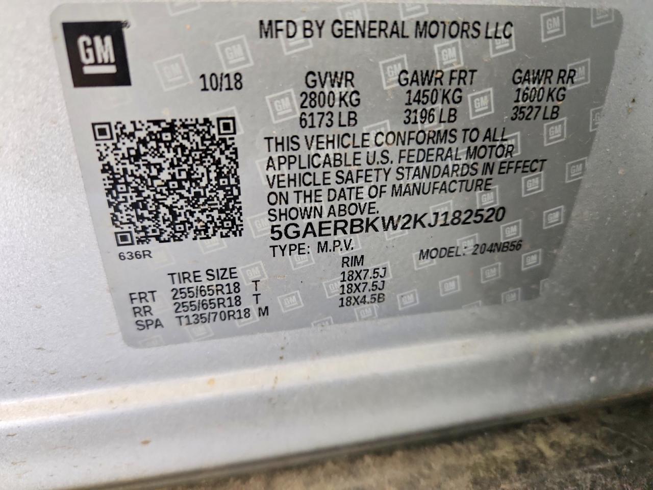 2019 BUICK ENCLAVE