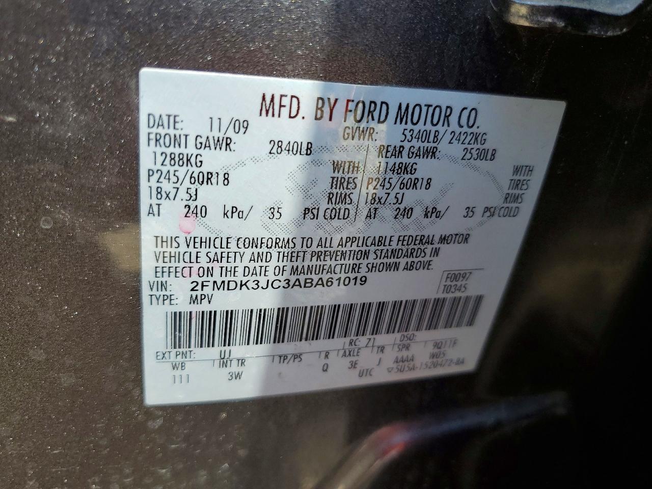 2010 FORD EDGE