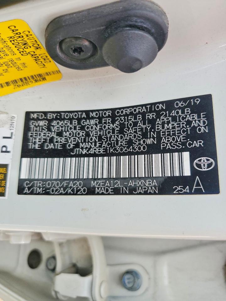 2019 TOYOTA COROLLA