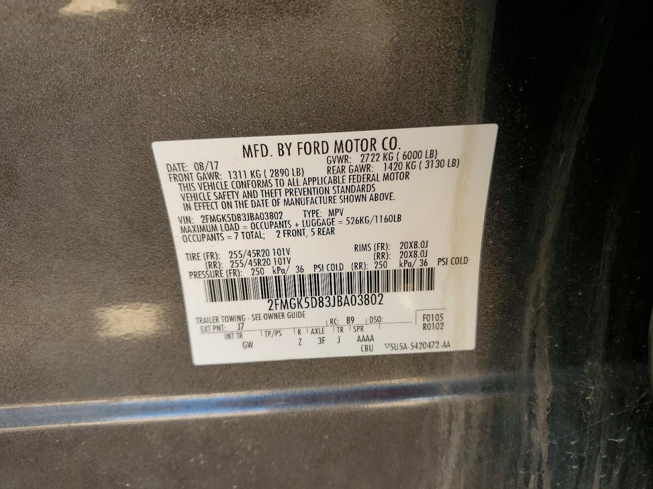 2018 FORD FLEX