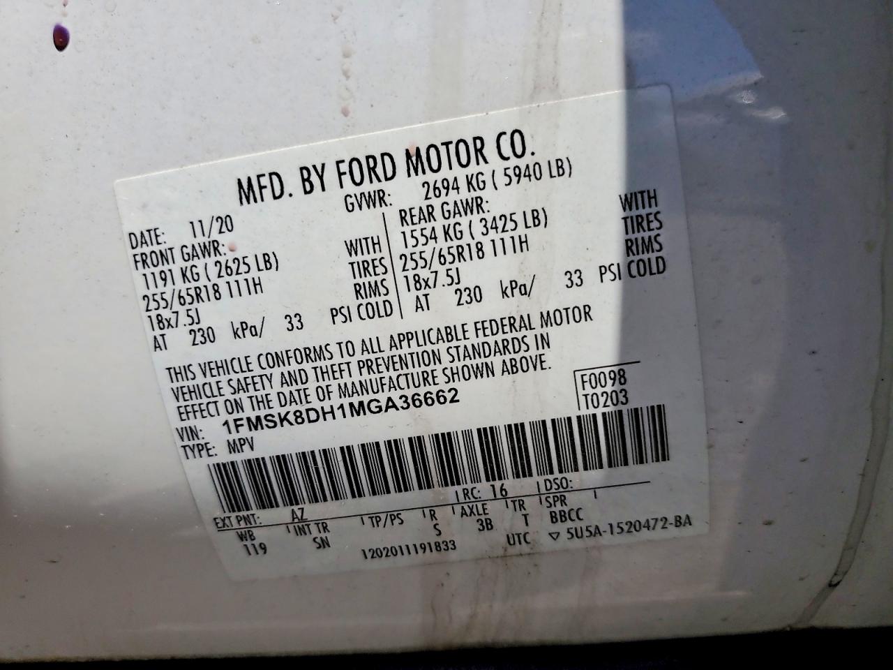 2021 FORD EXPLORER