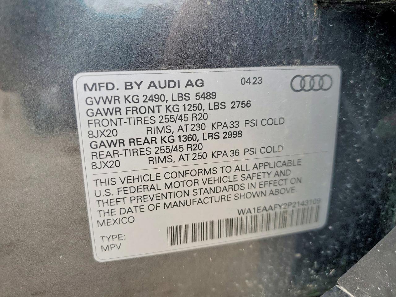 2023 AUDI Q5