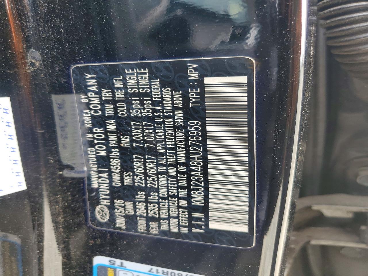 2017 HYUNDAI TUCSON
