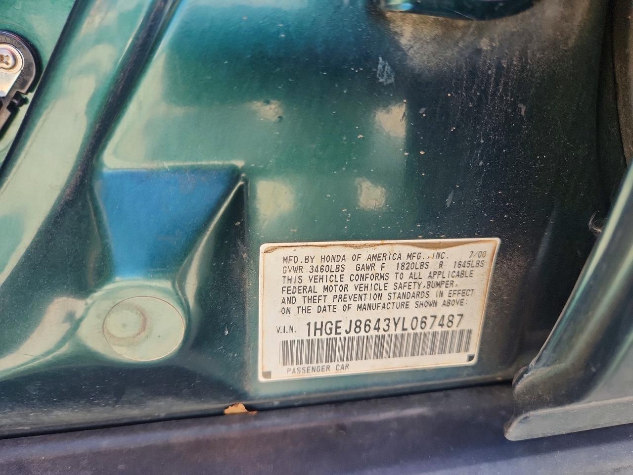 2000 HONDA CIVIC
