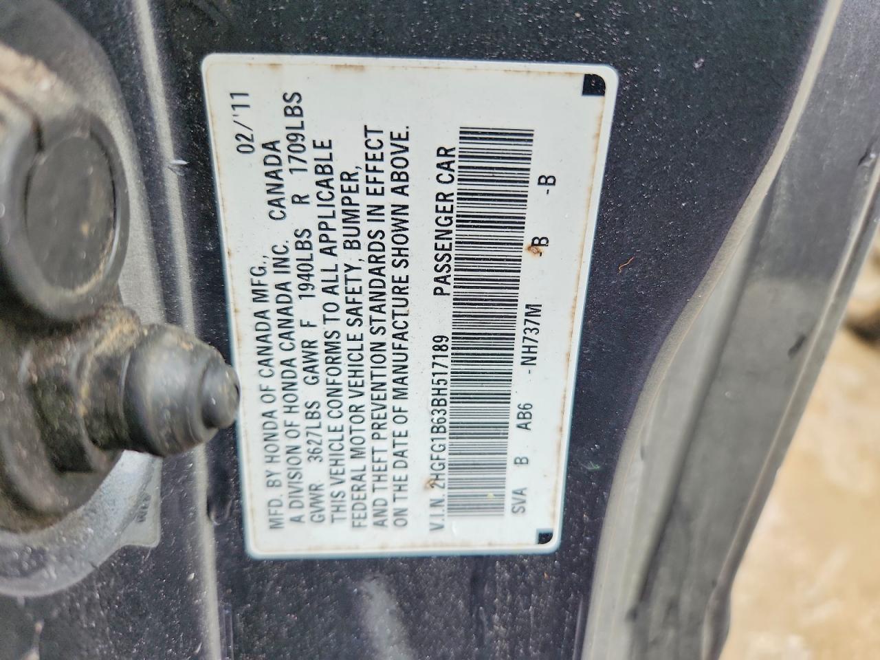 2011 HONDA CIVIC