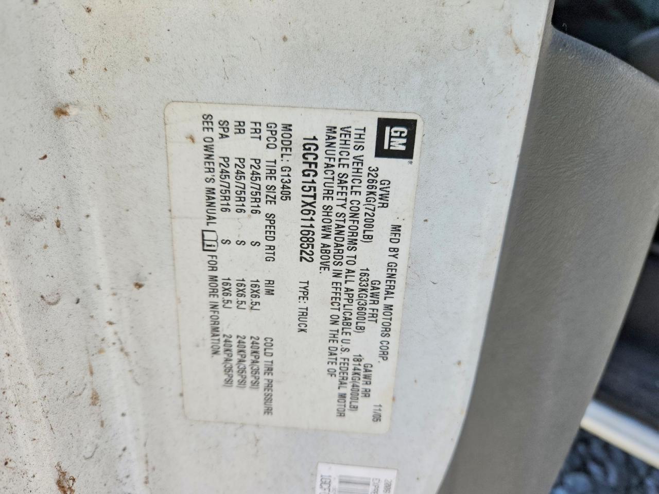 2006 CHEVROLET EXPRESS