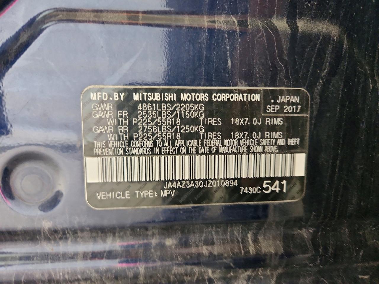 2018 MITSUBISHI OUTLANDER