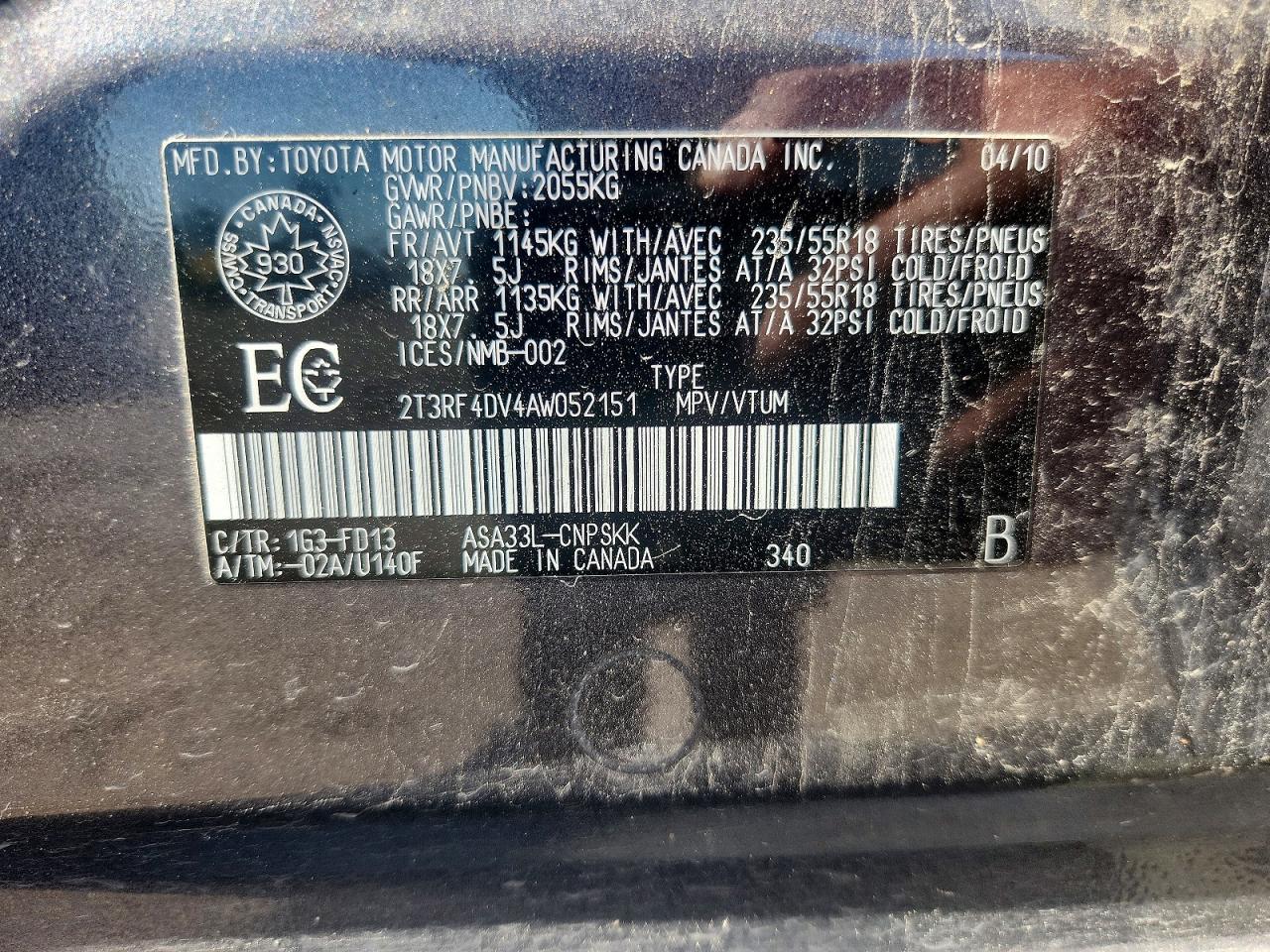 2010 TOYOTA RAV4