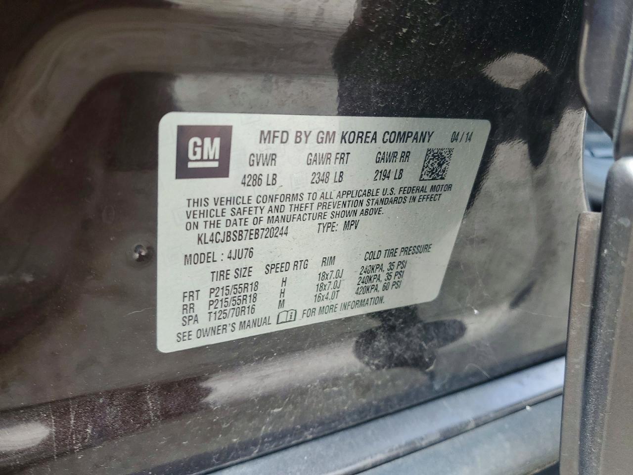 2014 BUICK ENCORE