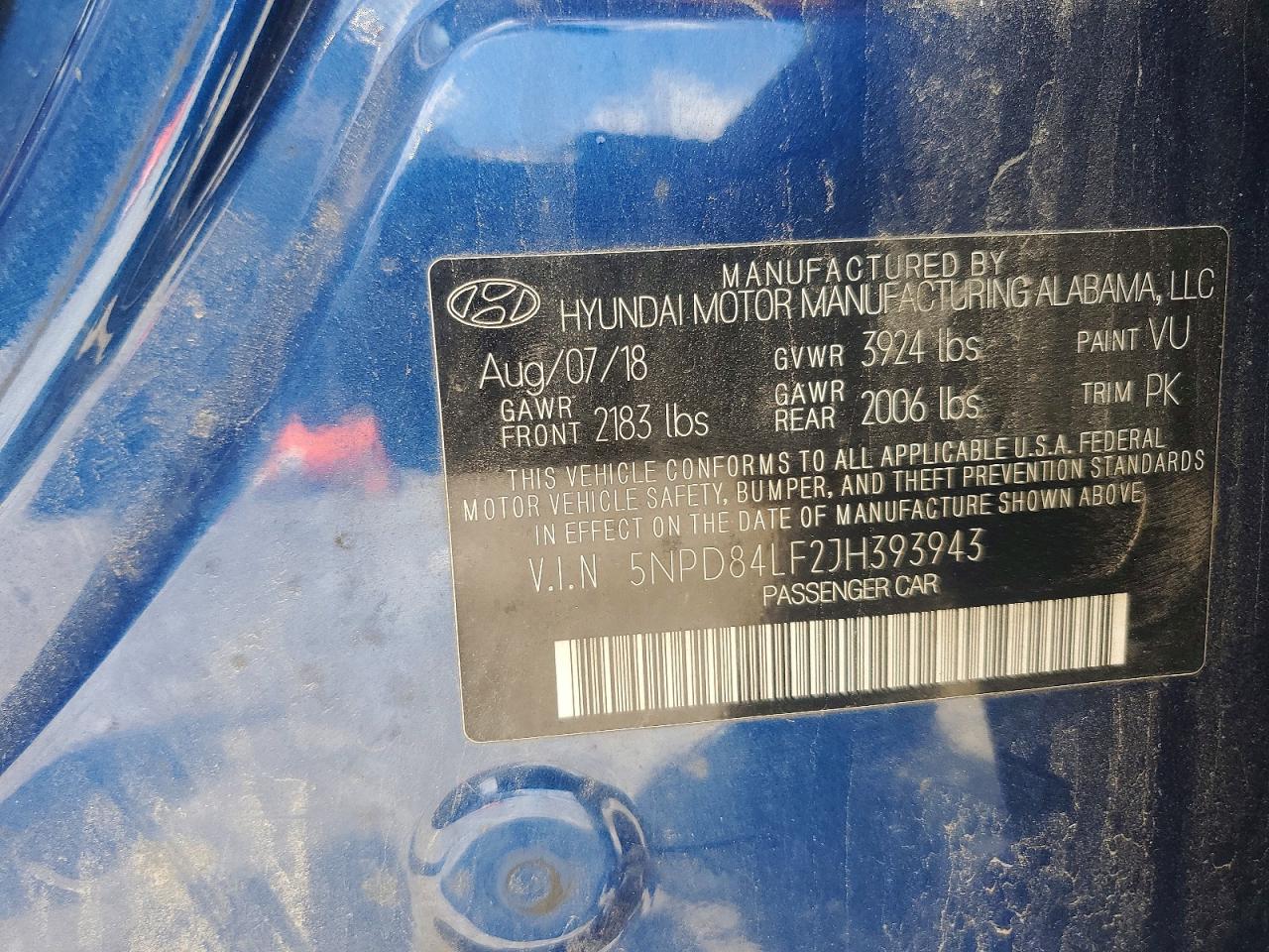 2018 HYUNDAI ELANTRA