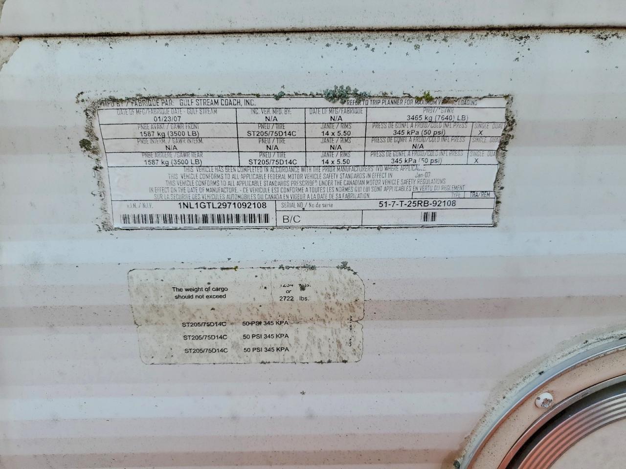 2007 GULF STREAM AMER LITE