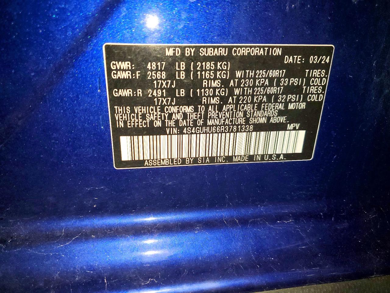 2024 SUBARU CROSSTREK