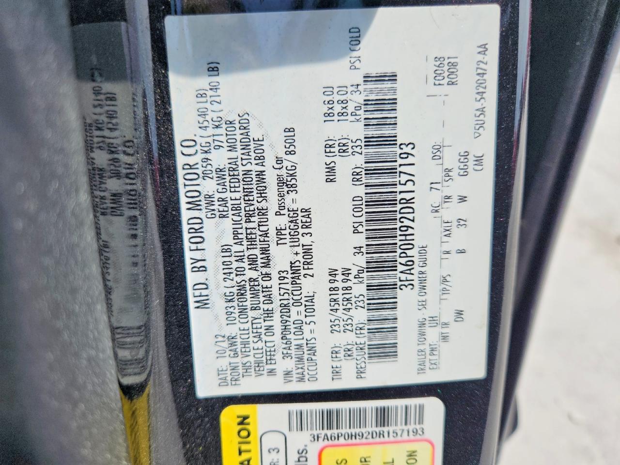 2013 FORD ALL Models