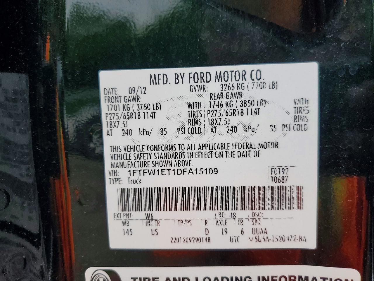 2013 FORD F150