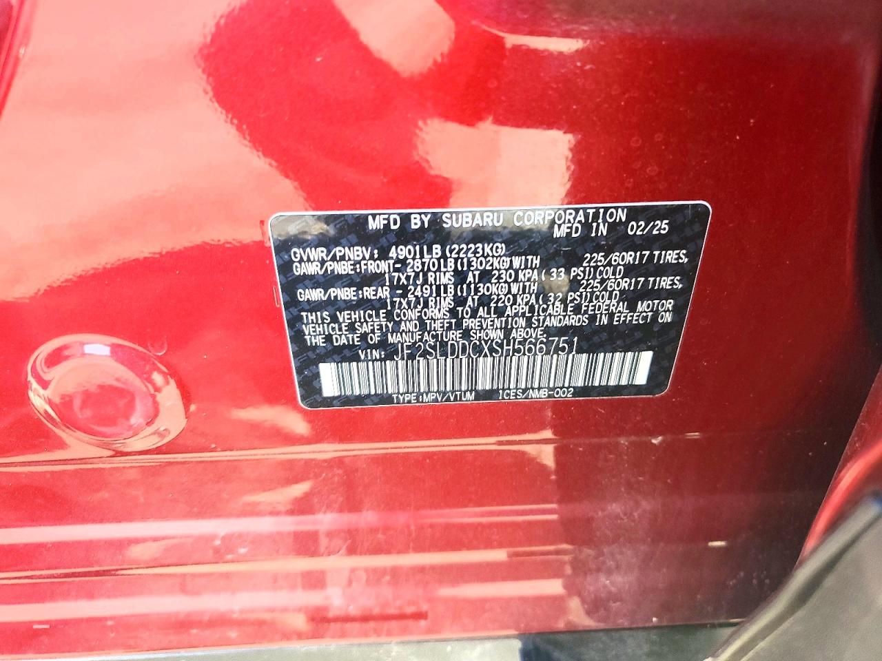 2025 SUBARU FORESTER