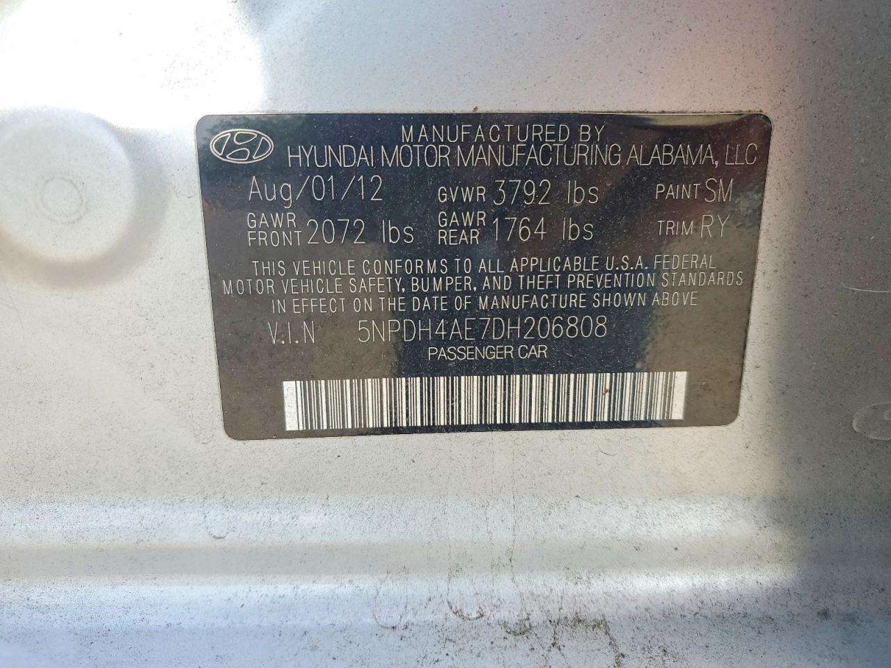 2013 HYUNDAI ELANTRA