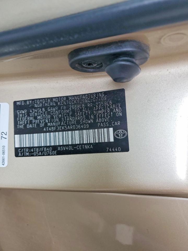 2010 TOYOTA CAMRY
