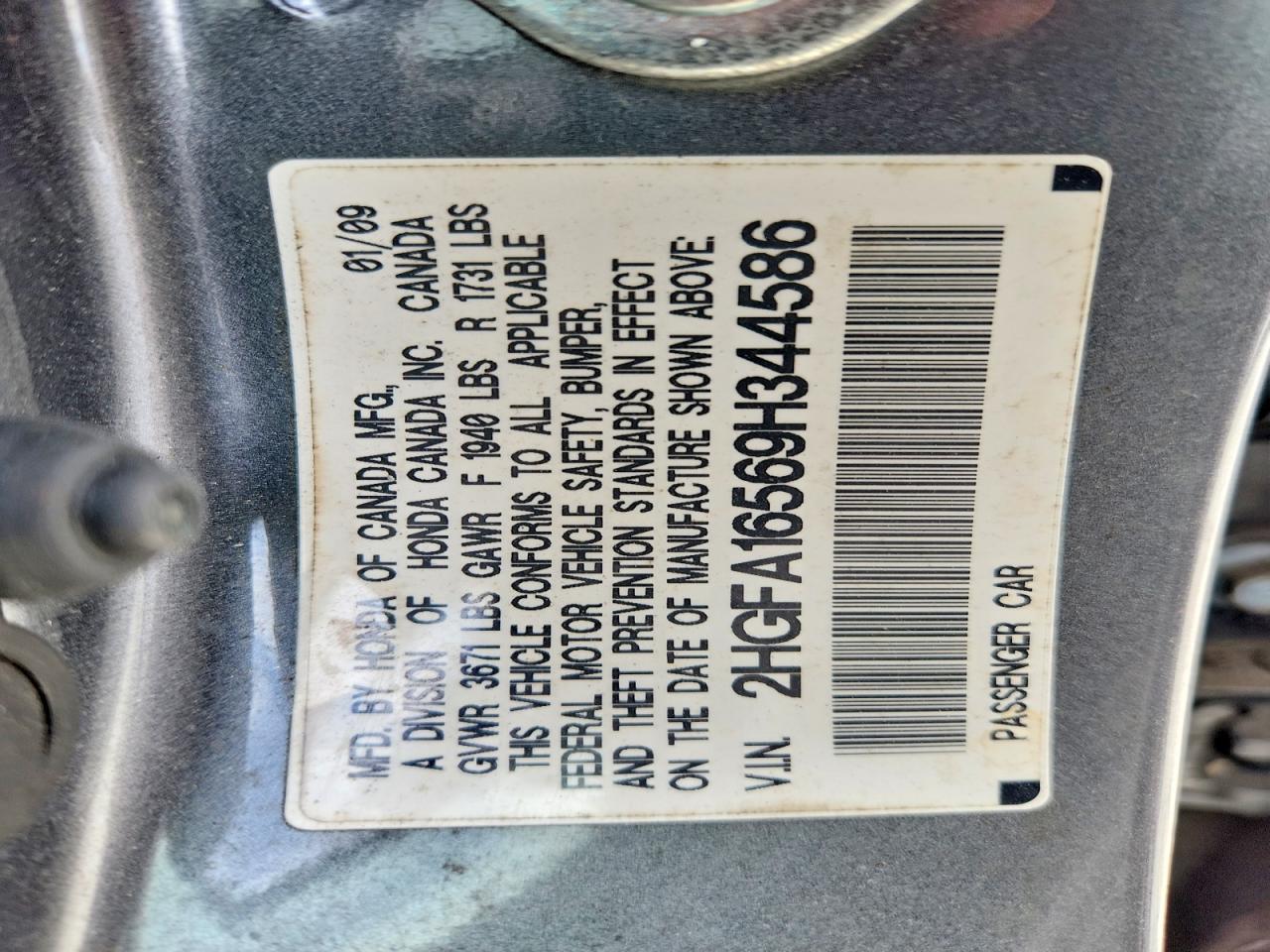 2009 HONDA CIVIC