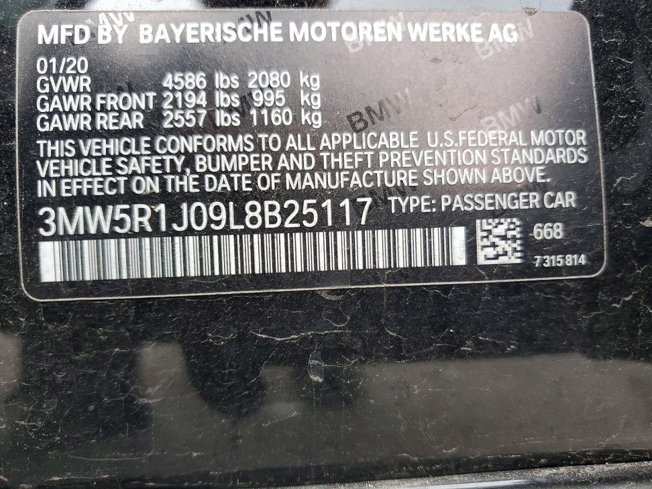 2020 BMW 3 SERIES