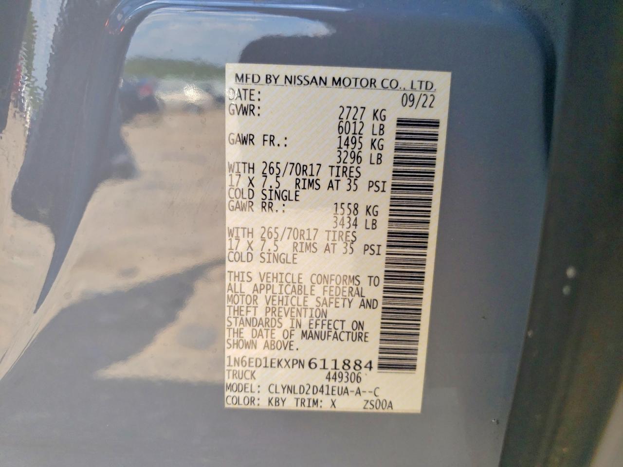 2023 NISSAN FRONTIER