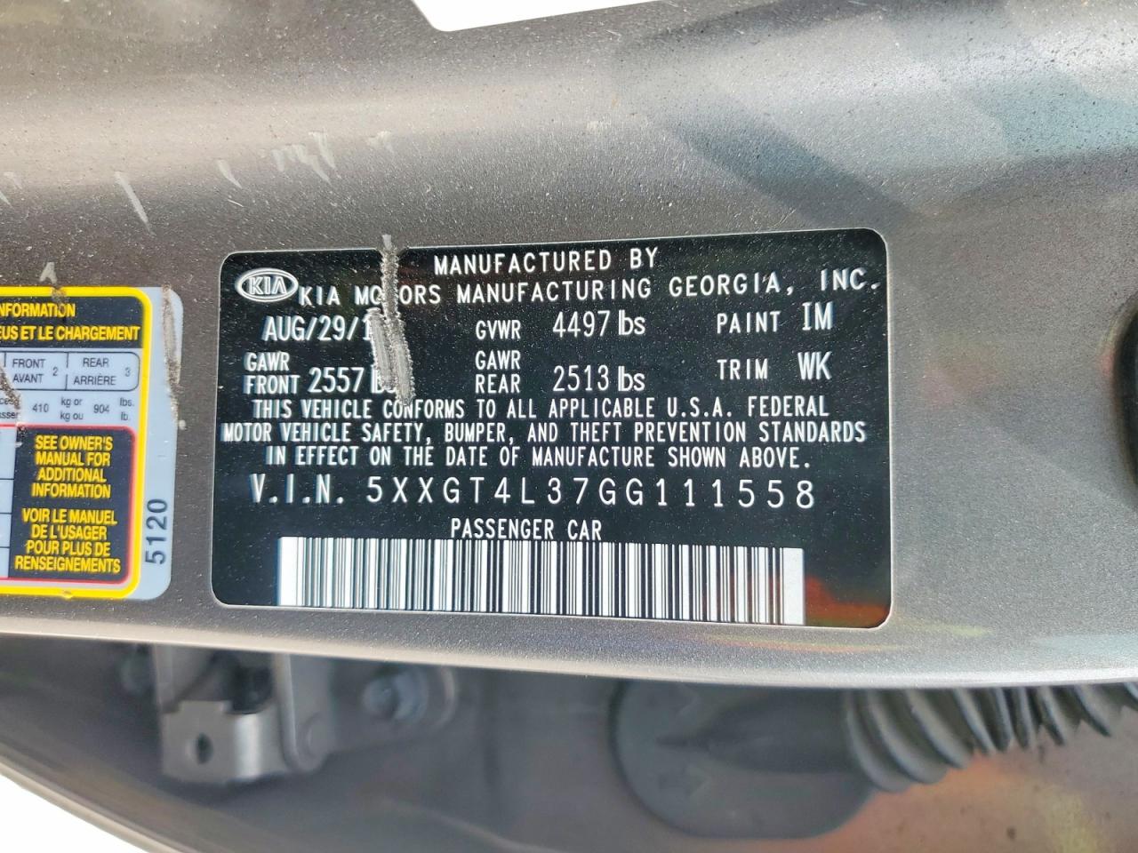 2016 KIA OPTIMA