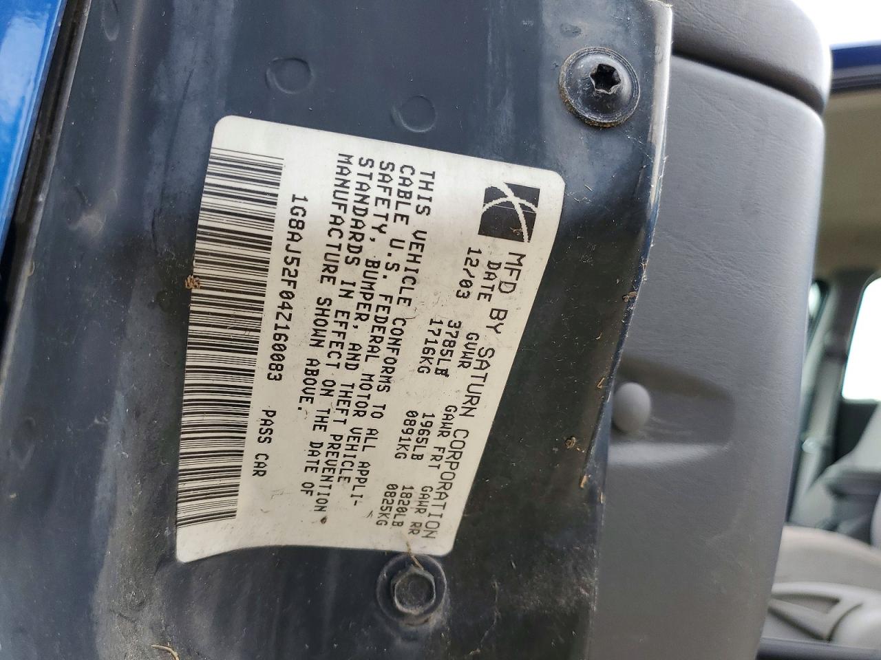 2004 SATURN ION
