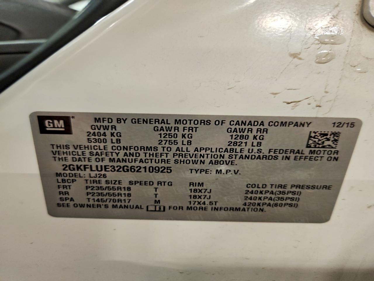 2016 GMC TERRAIN