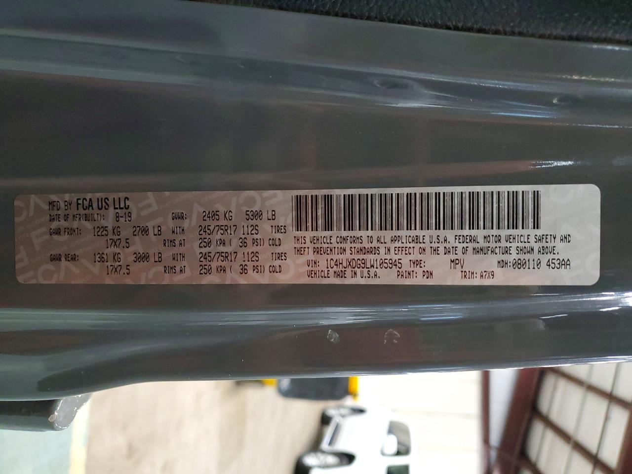 2020 JEEP WRANGLER