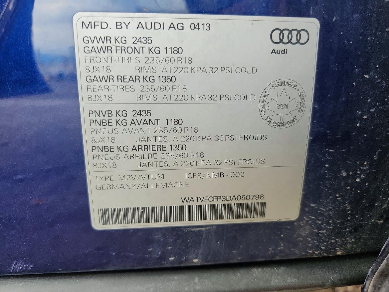 2013 AUDI Q5